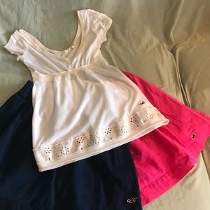 American Eagle skirts sz Sm & top sz XS, 3 pieces